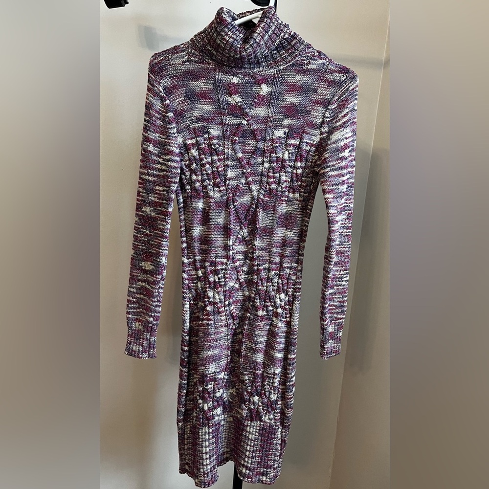 Chic Multicolor Knit Dress